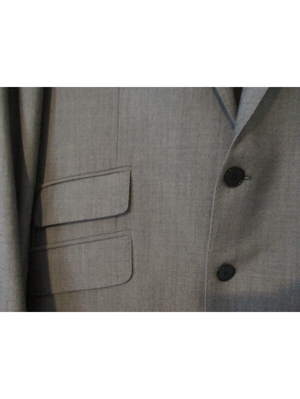Jaeger London Men’s Gray 2 Piece Suit 38R Jacket Tailored Trousers 33x31.5 Wool